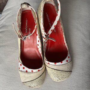 Irregular Choice Pony-Hair Ankle-Strap Pumps – Size 7